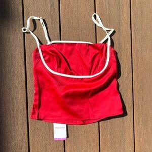 Beginning Boutique Red Crop Top